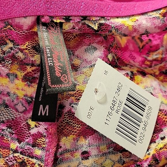 BRAND NEW BLACK FUCHSIA BY SECRET LACE LLC MULTI-COLOR PANTIE & BRA  LACE SET - Picture 10 of 10